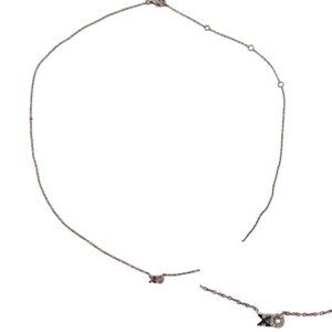 Sterling Silver XO Dainty Chain Necklace